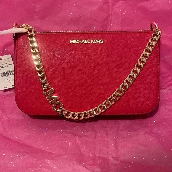 Michael Kors Red Handbag - Picture 3 of 3